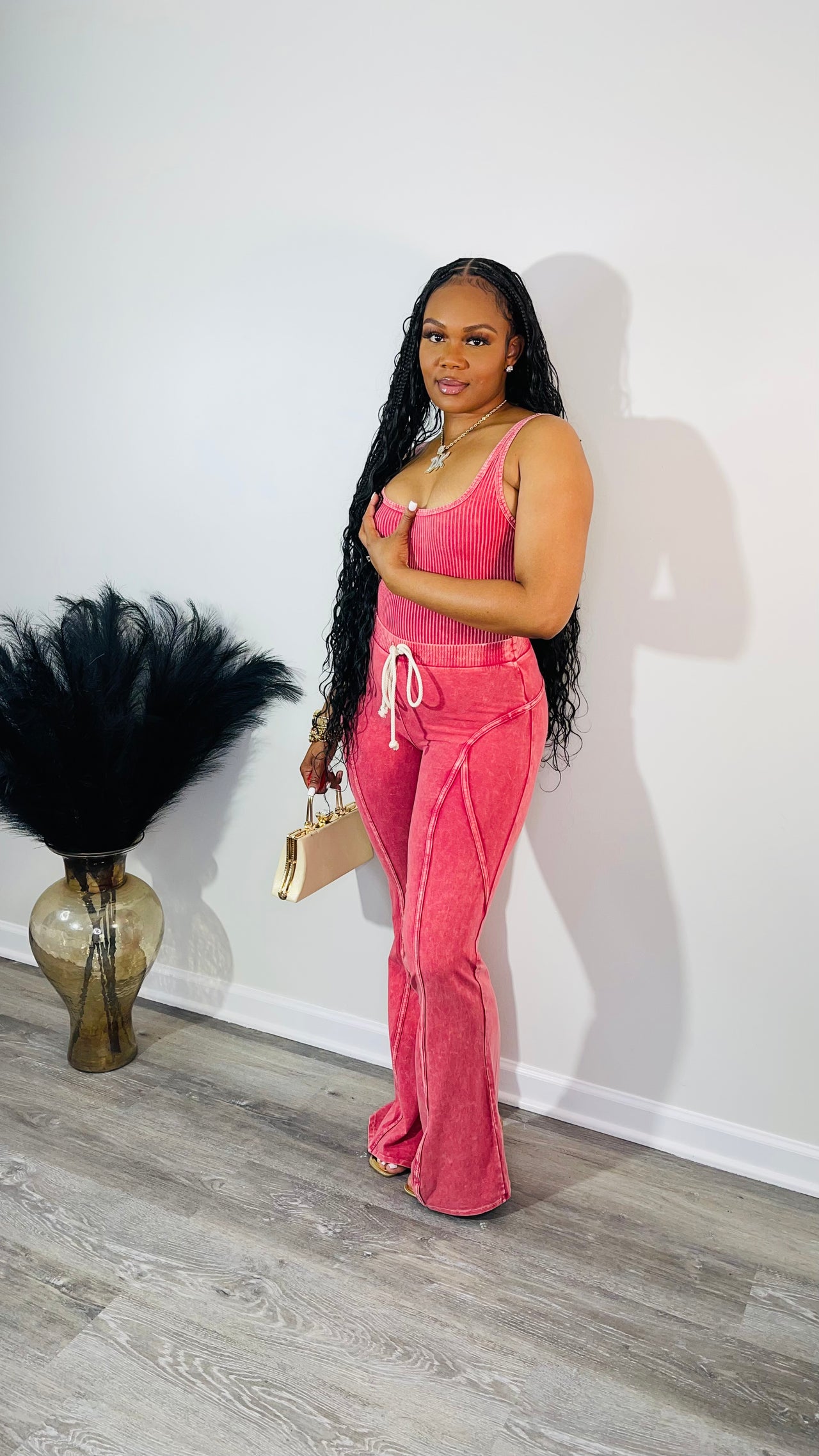 Abby Rib Pants Set