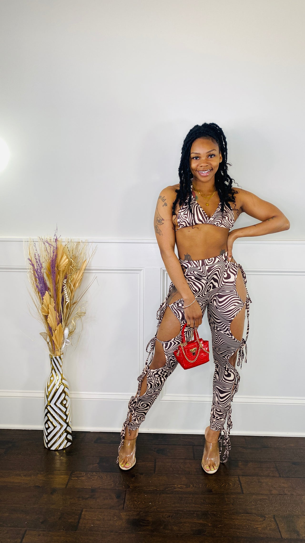 Camillia Lace Up Set