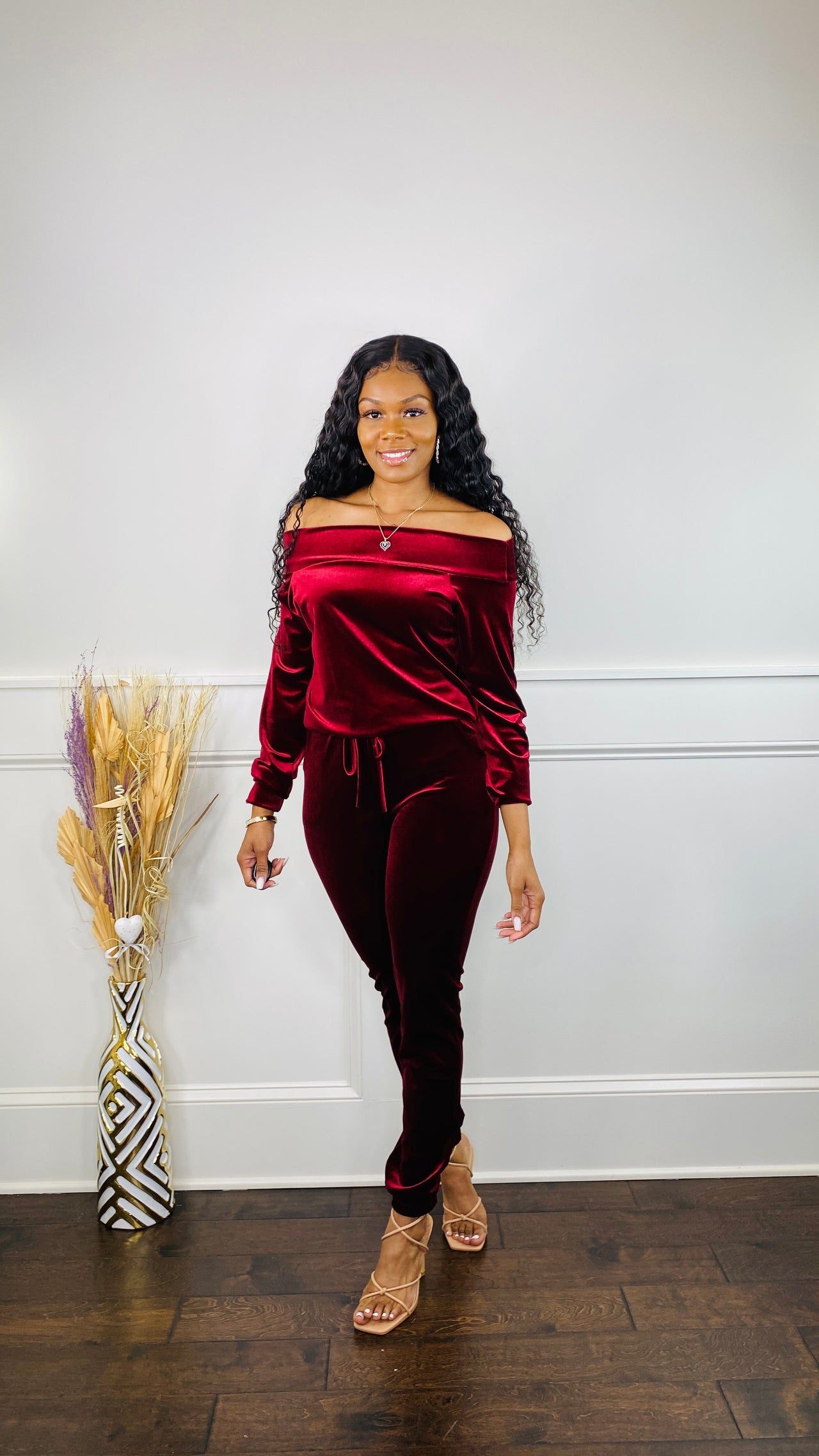 Nia Velvet Jumpsuit