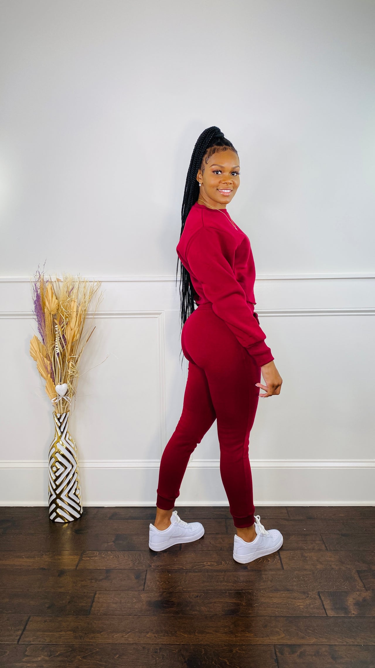 Hailey Crop Top Jogger Set (2 Colors)