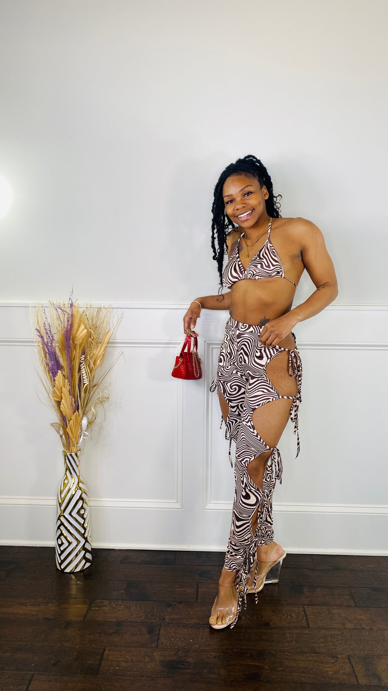 Camillia Lace Up Set