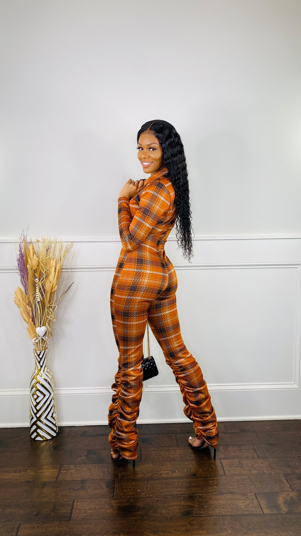 Breanna Plaid Jumpsuit