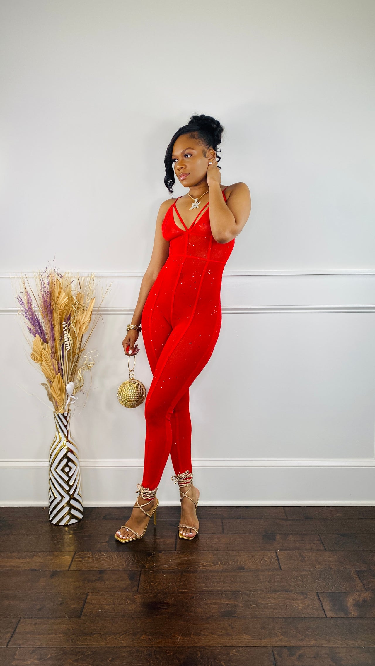 Stacy Mesh Jumpsuit (2 Colors)