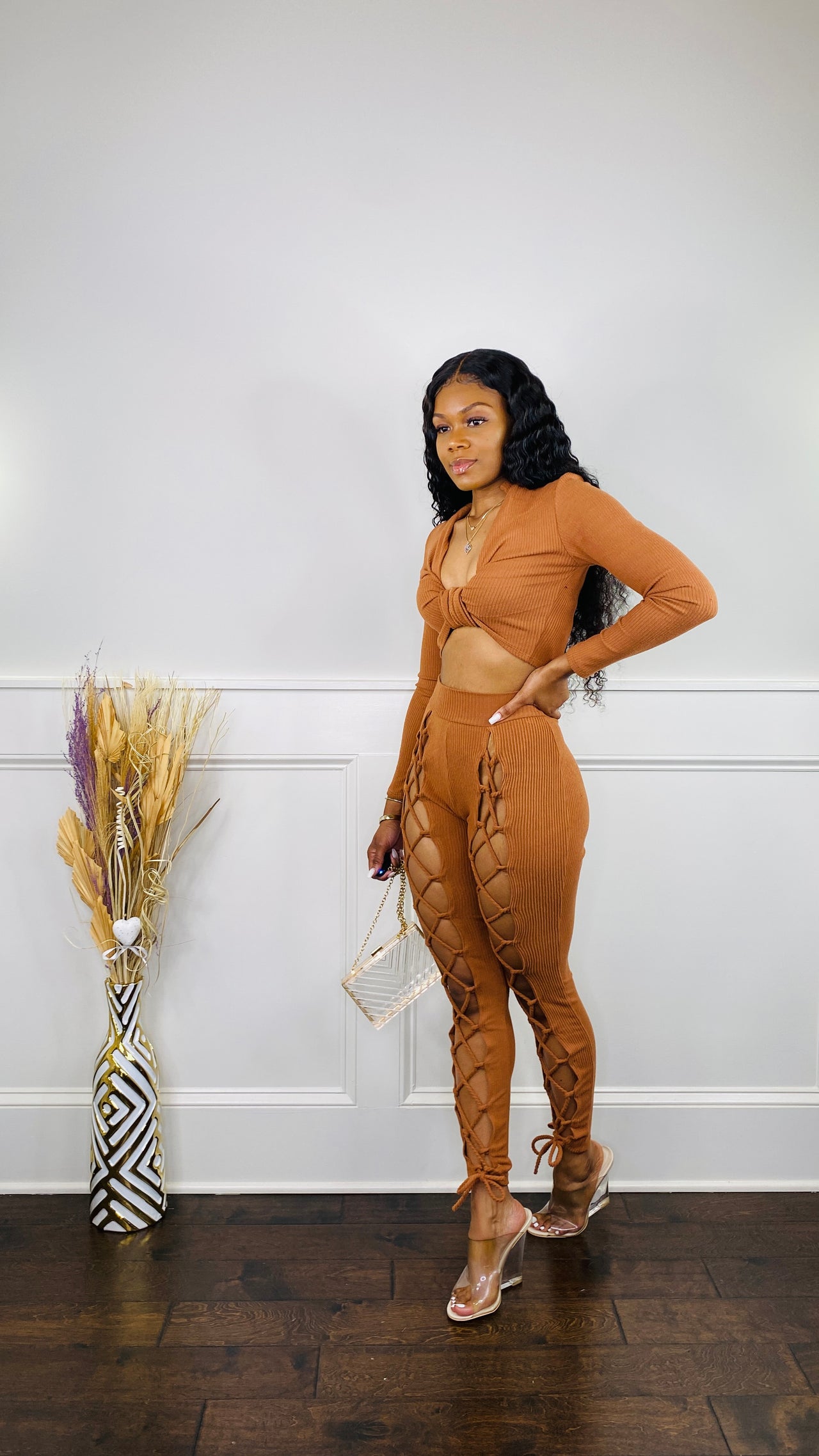 Camila Lace Up Set