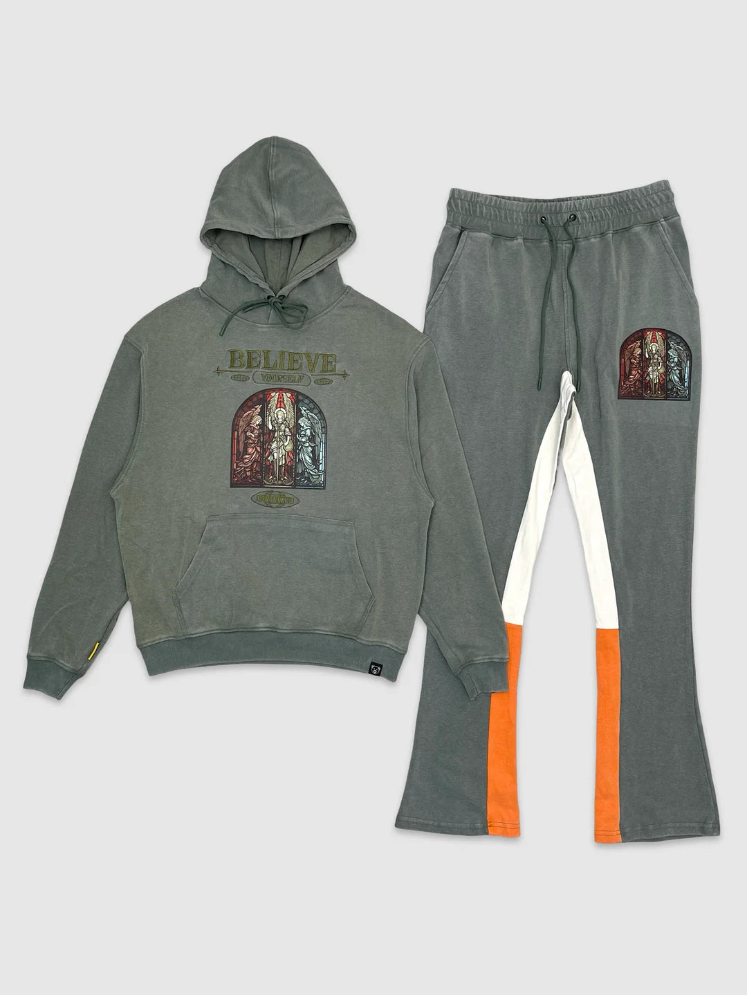 BELIEVE HOODIE & STACK JOGGER SET