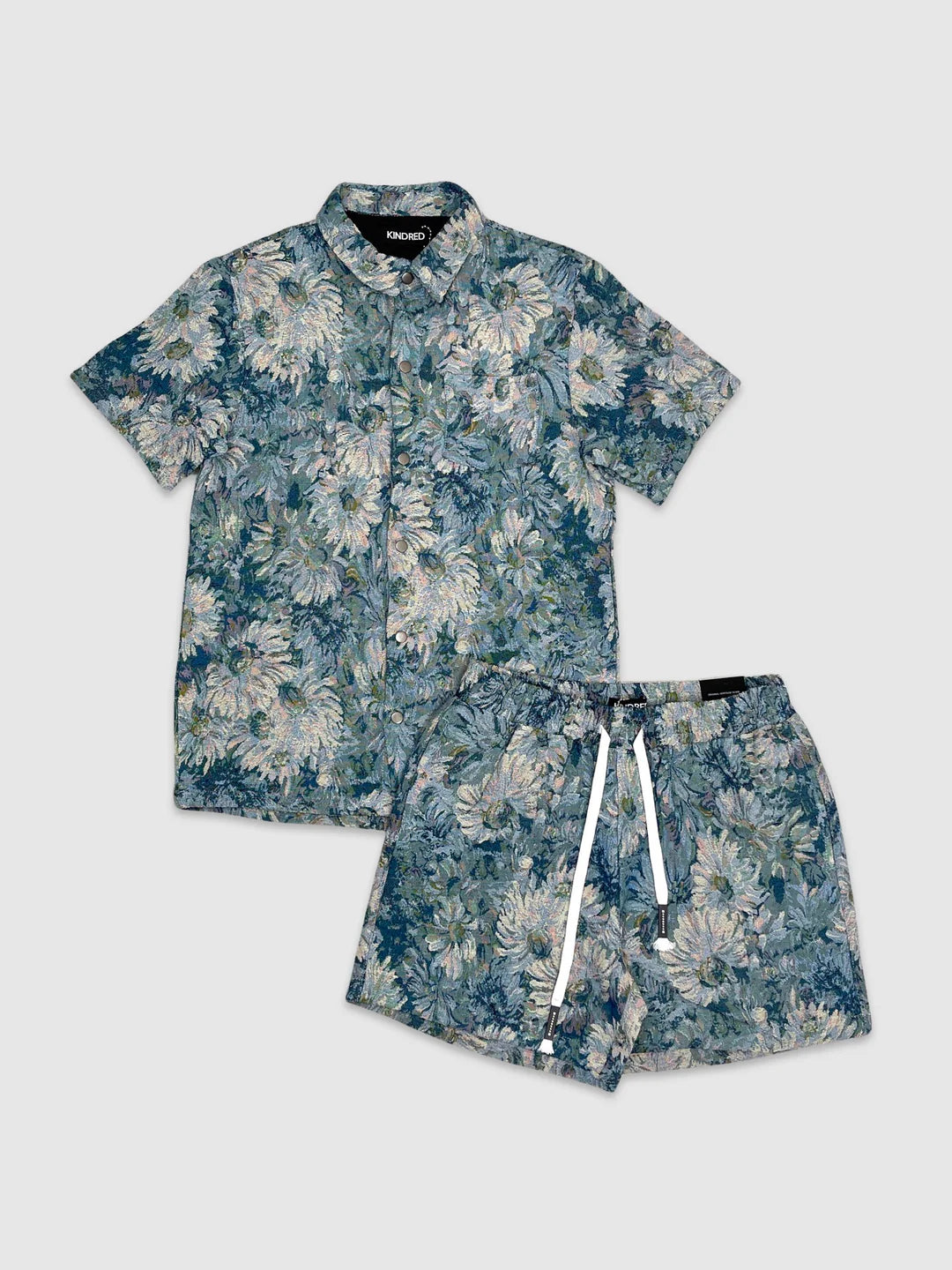 FLOWER TAPESTRY SHORTS SET