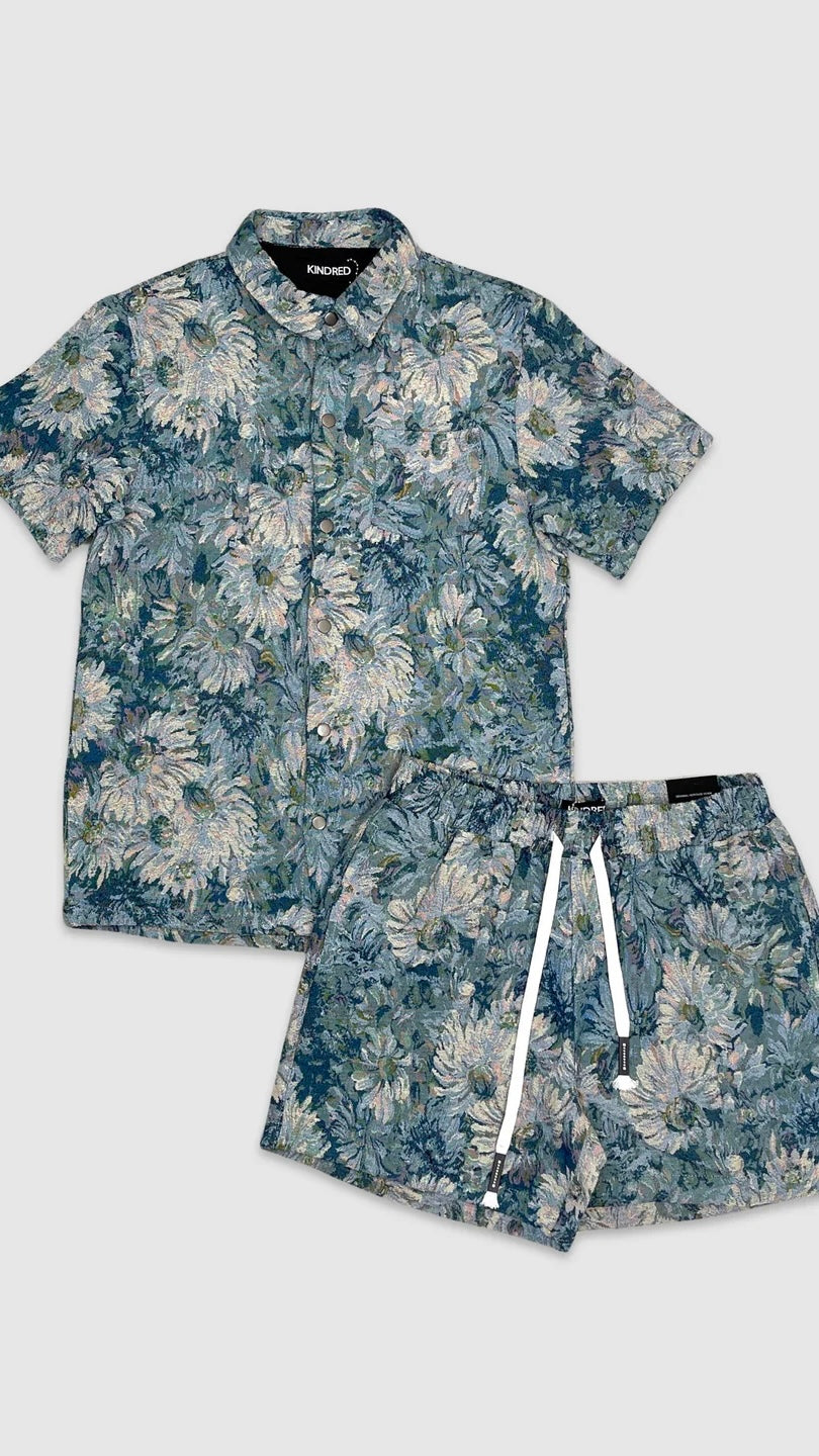 FLOWER TAPESTRY SHORTS SET