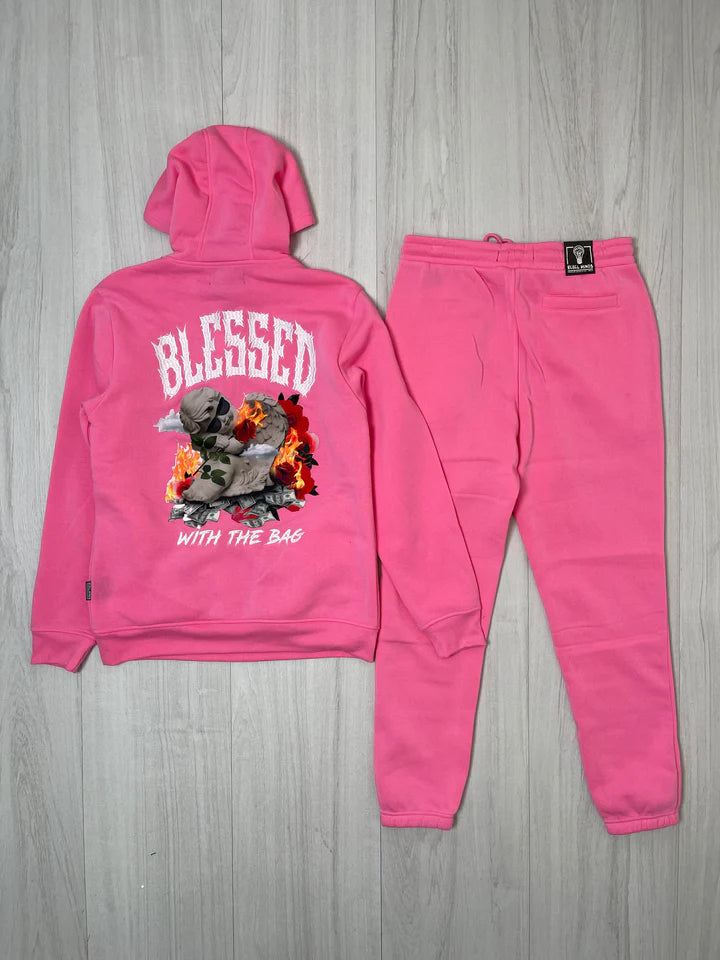 BLESSED WITH THE BAG FLEECE SET